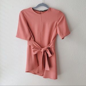 HOST PICK❤️❤️ ZARA MAUVE RIBBON TIE TOP